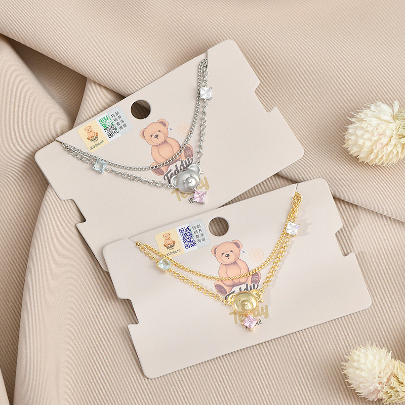 Fashion Bear Copper Plating Zircon Bracelets 1 Piece