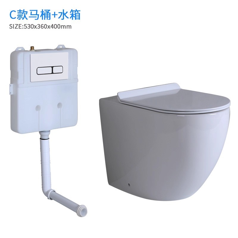 Inodoro de piso pared colgante de pared cerámica sin tanque de agua contra la pared fabricantes de inodoro colgado de pared