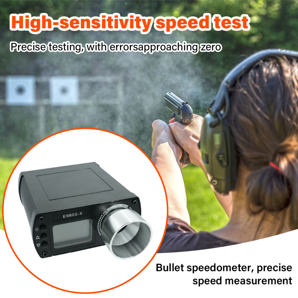 跨境爆款E9800-X初速测速仪 中英文版多功能手持式测速器