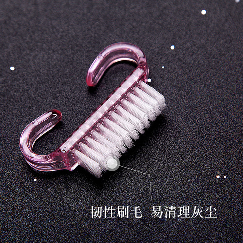 Manicure tools supplies horn brush to clean nail dust horn brush dust cleaning brush nail dust small brush