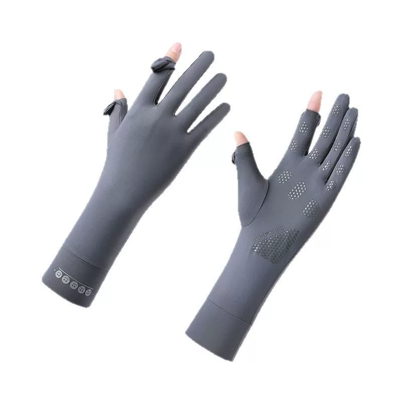 Summer silk gloves, travel non-slip breathable long set, sun protection