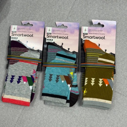 Lambman Merino Wool Socks Christmas Tree Hiking Socks Trail Running Mountaineering Mid-Tube Socks