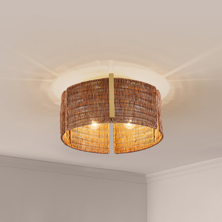 Cross-Border Wayfair Retro Creative Woven Ceiling Lamp American Lamp Suitable for B&B Kitchen Restaurant Bedroom Aisle