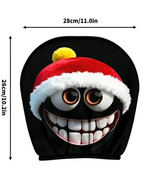 Universal seat cover: can produce car pillowcases based on - christmas-hat-hellcat-double-sided-printing-1-piece