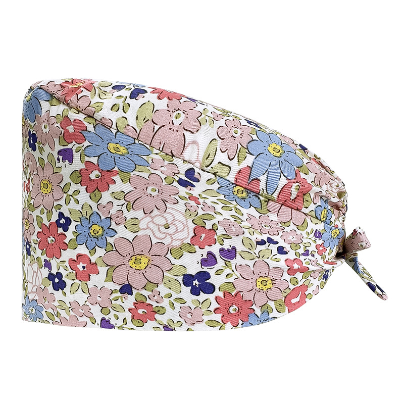 Quirófano sombrero mujer algodón quirúrgico encaje impreso enfermera sombrero nueva hebilla quimioterapia confinamiento masculino oral dental