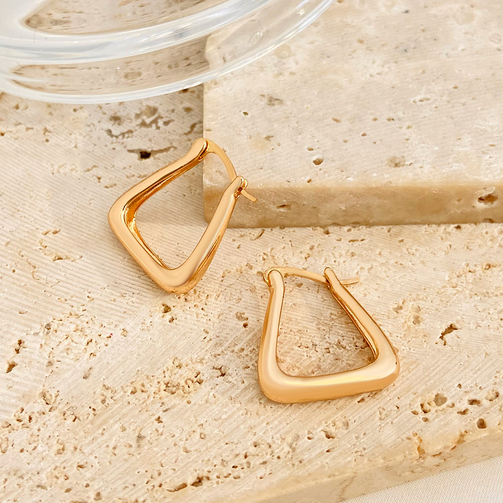 Fashion Geometric Copper Plating Earrings 1 Pair
