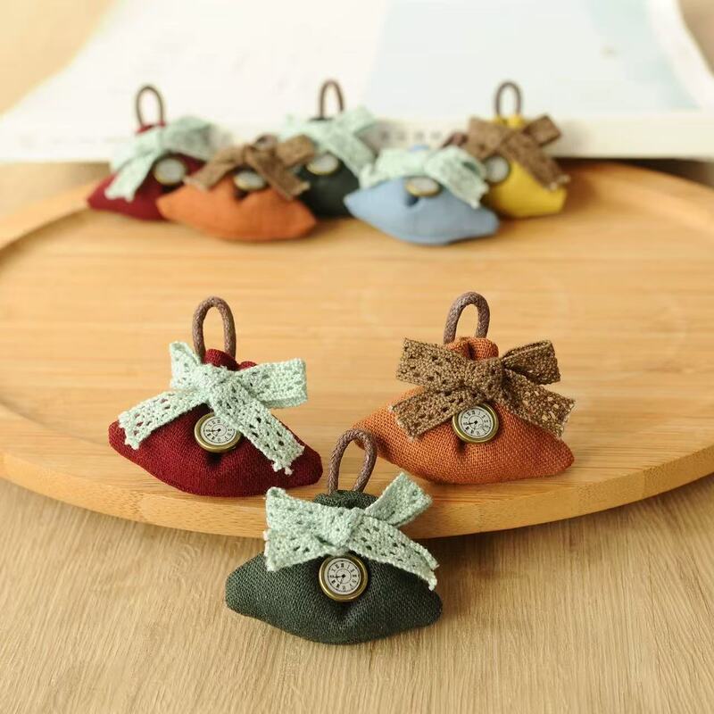 Forest-Style Fabric Small Bag Brooch, Fresh and Simple Pin Decoration, Accessories for Shirts, Sweaters, and Coats