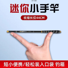 短节钓鱼竿迷你溪流竿超轻手竿套入门28调袖珍小手竿短鱼竿短款厂
