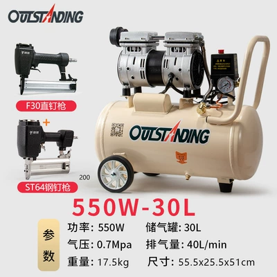 Hava kompressorları – air compressor silent oil-free - 550w-30l-carpentry-package