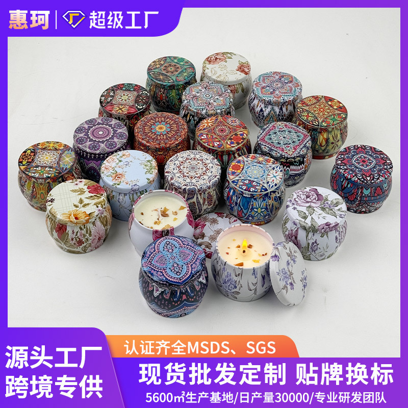 Set de Velas Aromáticas en Caja de Regalo de Cera de Soja, Calmante, para Toda la Familia
