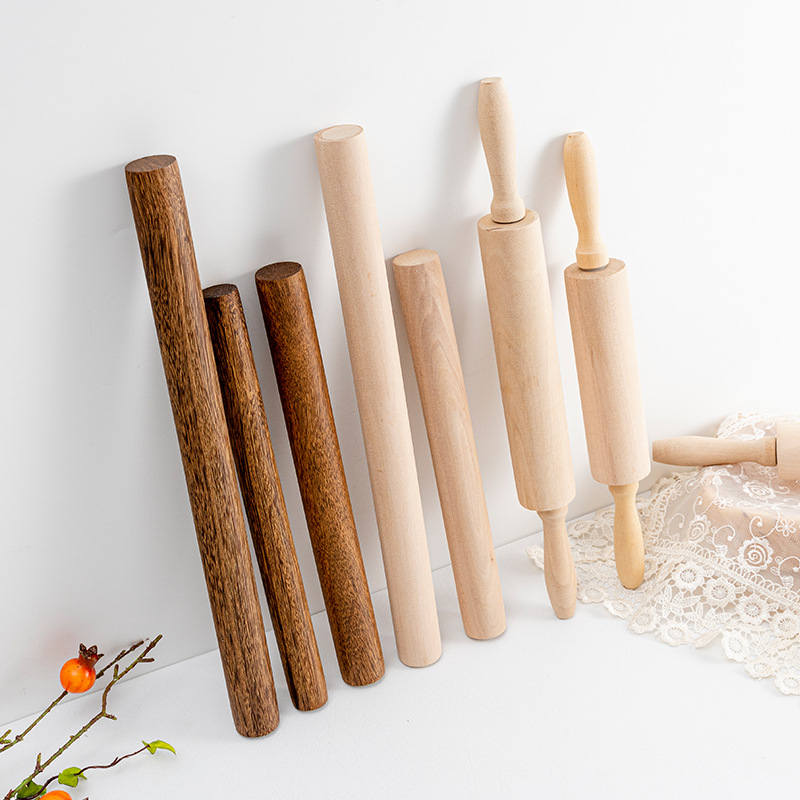 廠家批發餃子皮擀麵杖 家用大號杆面棍不粘麵條擀麵棍滾軸擀麵棒