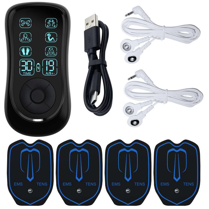 クロスボーダーデュアル出力 TENS 電気パルスマッサージャー EMS 刺激装置中低周波パルスマッサージ器具マッサージ|undefined