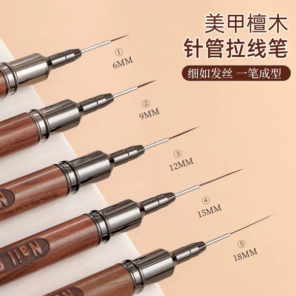 Nail Art Ultra-Fine Line Drawing Pen Professional Painting Pen French Hook Line Construction Special Phototherapy Pen Set Tool Wholesale