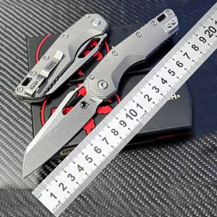Cross -Border Micro технологий MSI титановые сплавы сложить нож портативный на открытом воздухе Складной нож многофункциональный Острый кемпинг фрукты нож