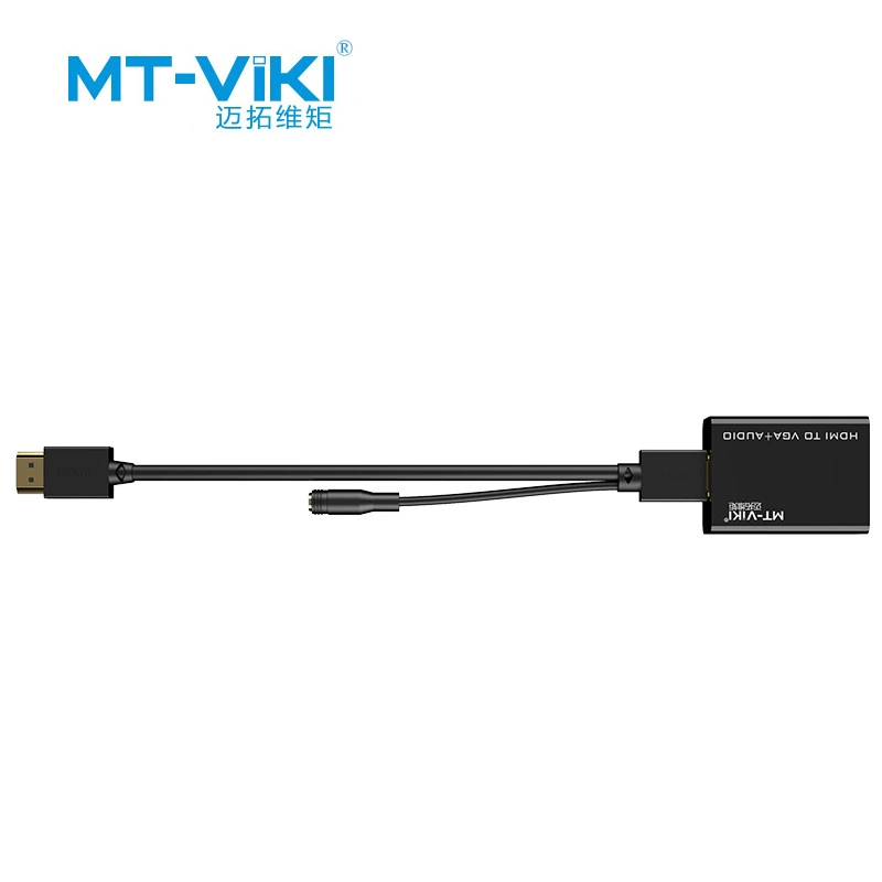 Конвертер кабель HDMI в VGA с аудио, адаптер для ПК, MT-M01-A