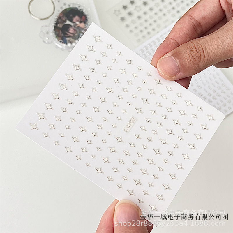 Diy銀色のカードの装飾のシールはdiyのゴムのペンダントの装飾の材料のアルファベットの星のカードのシールを集めます。|undefined