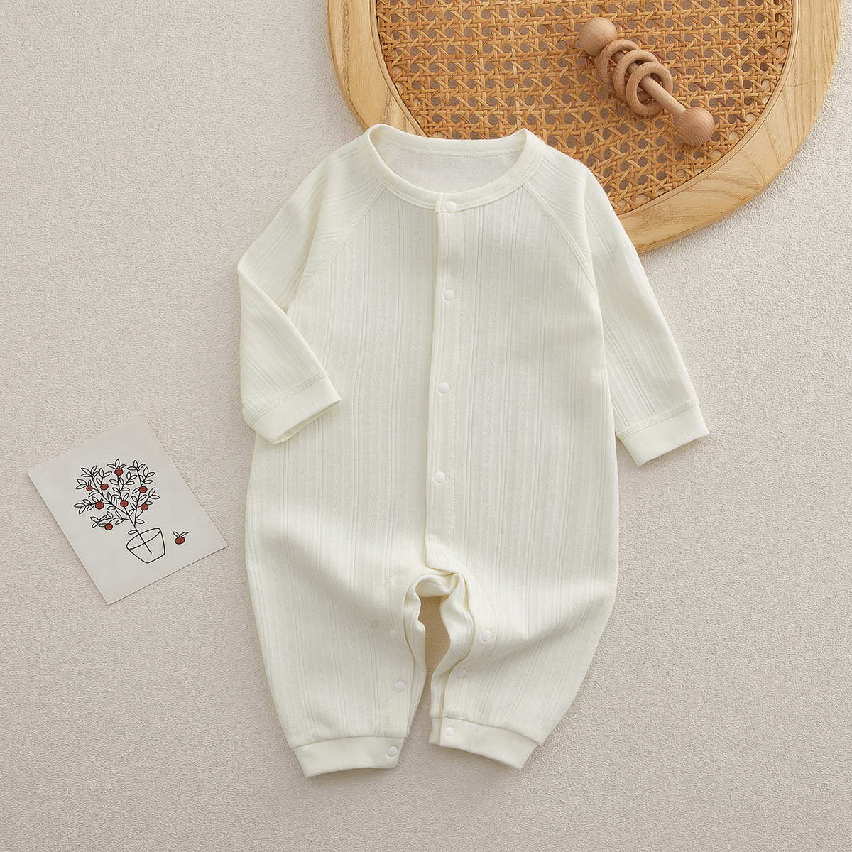 Ropa de bebés recién nacidos, traje de bebé, traje de otoño, abrigo de algodón recién nacido, ropa de escalada para hombres y mujeres, abrigo de manga larga de cuatro estaciones image 6
