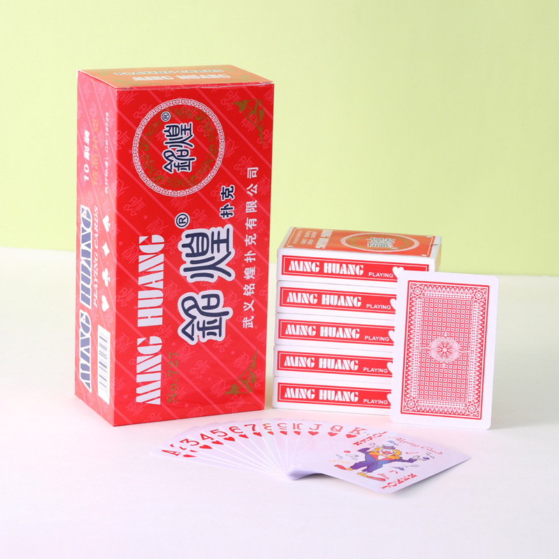 Mingqiang Poker 10 juegos de sala de ajedrez y tarjetas de poker baratas de pesca de la fábrica de tarjetas especiales
