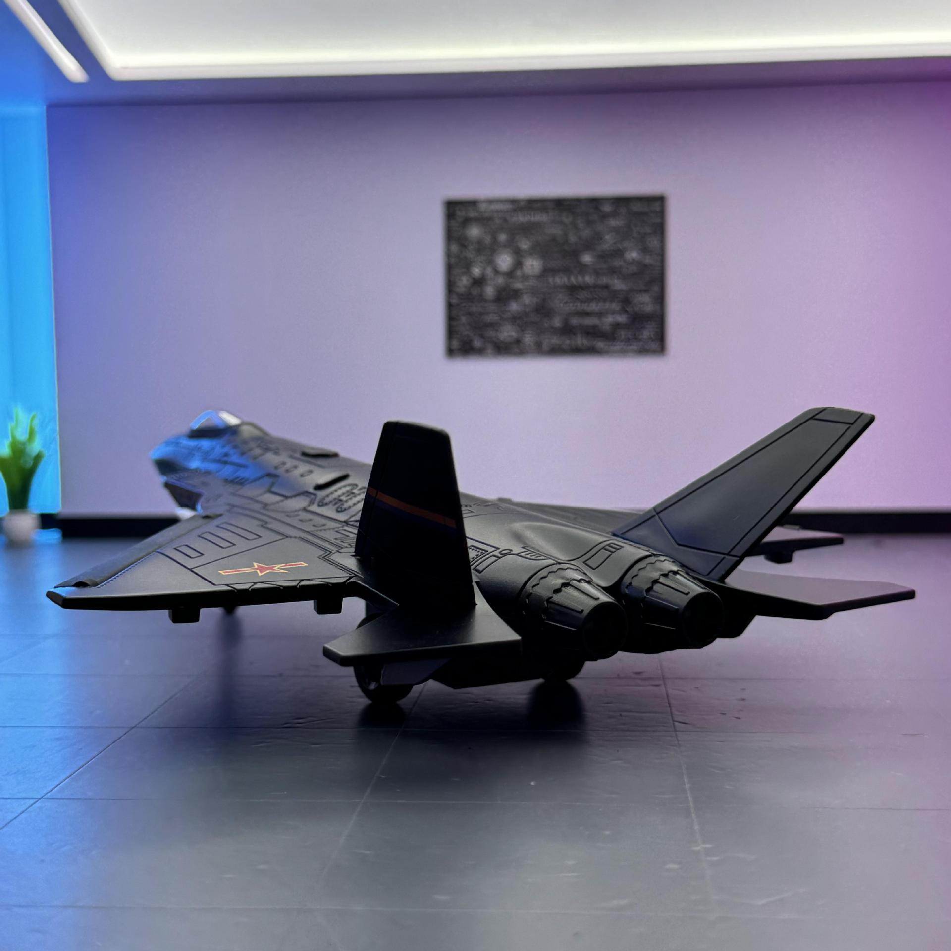 Chezhi Alloy Fighter 1:68 J-31 modelo de avión militar furtivo