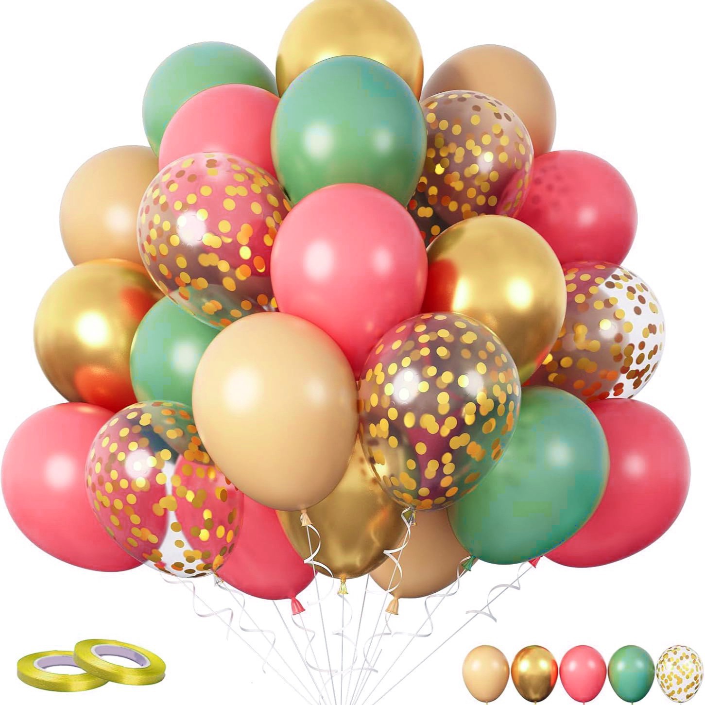 30pcs Retro Pink Green Set para enviar cinta