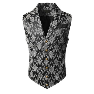 Cross-Border men's business suit vest fashion British retro vest casual suit slim vest