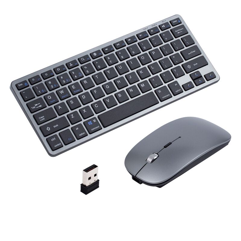 Wireless Keyboard and Mouse Set, Bluetooth Keyboard and Mouse, Rechargeable, Dedicated for Laptops, Suitable for Girls, Office Use, Lightweight, Three-Mode