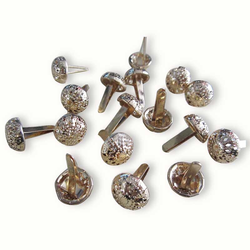 供应时尚新款帽钉通花钉时尚花纹箱包服饰分脚钉二脚泡钉