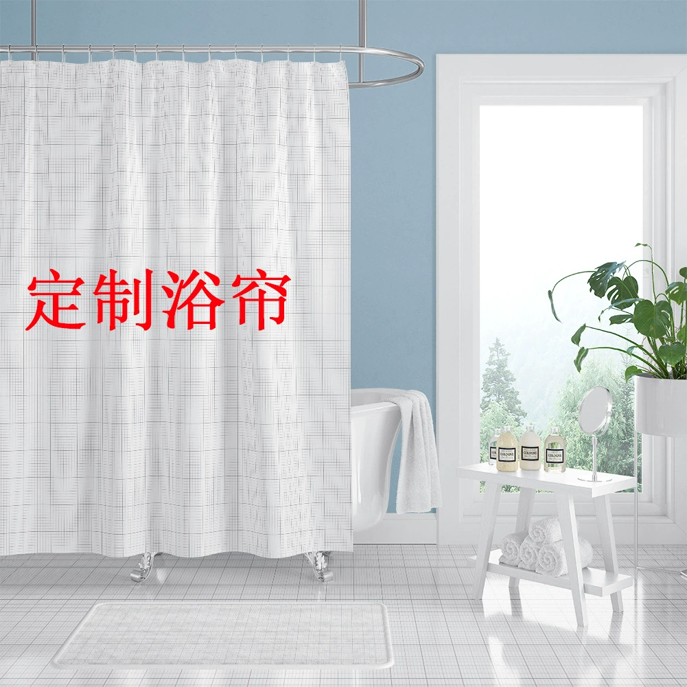 2 дня доставки Amazon eBay горячие продажи картина вышивка цифровая печать полиэстер занавеска для душа 1 шт. Прямые продажи с фабрики