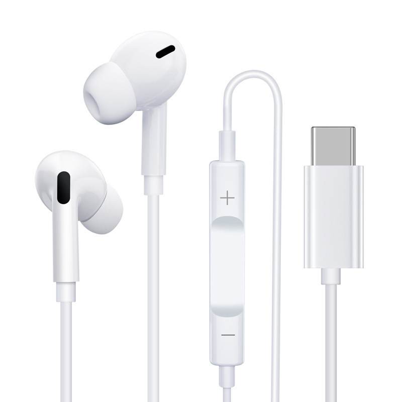 iPhone ワイヤー制御ポップアップヘッドフォン Apple Android Huawei ダイレクトプラグ有線音楽タイプ C インイヤータイプに適しています|undefined
