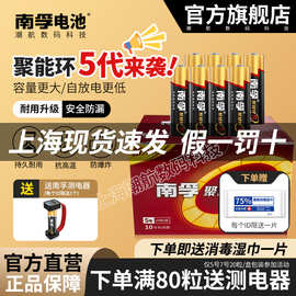 南孚5号电池碱性玩具遥控7号五七号门锁南浮电池南孚电池5代1粒价