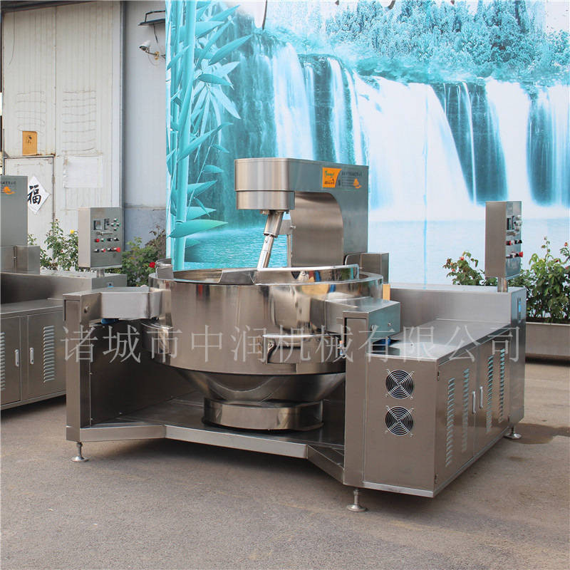 工业不粘锅炒酱机 可倾式刮底刮边酱料炒锅 酱料搅拌炒锅