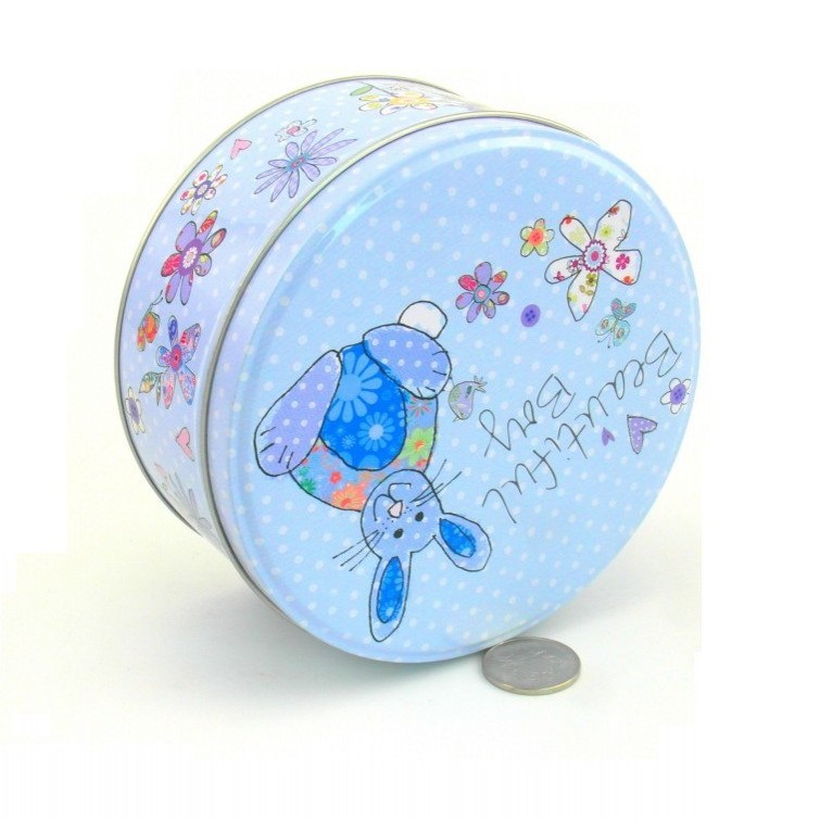 礼品铁罐 拼图铁盒  圆形马口铁罐