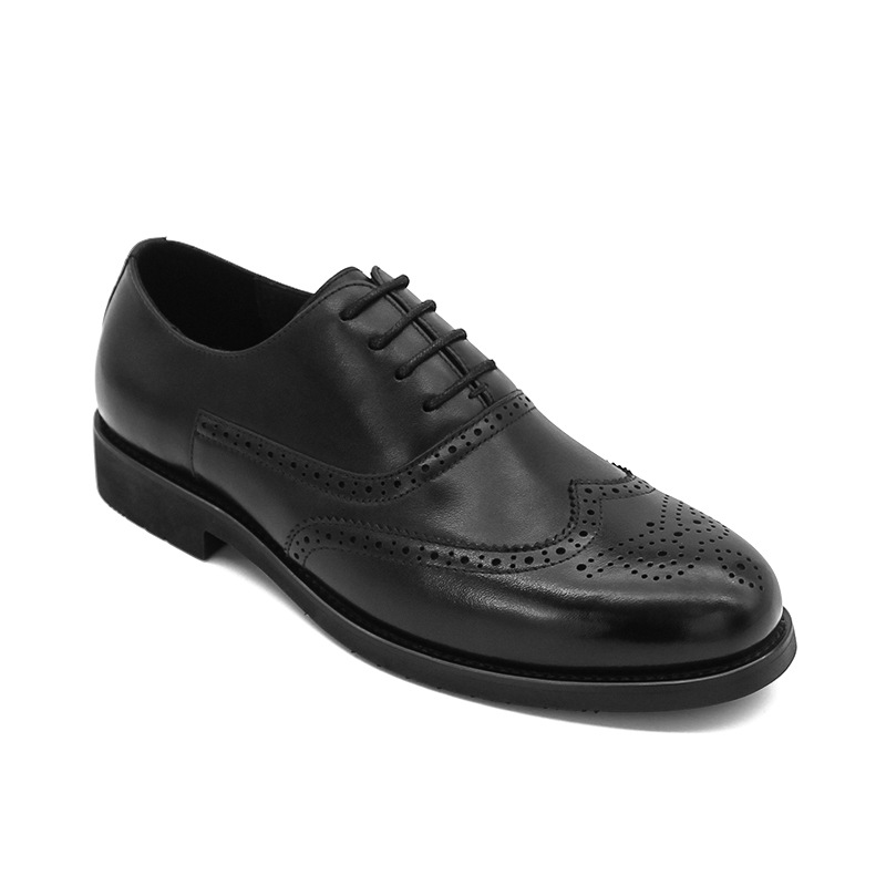 Customized Business Casual Men's Leather Shoes, Men's Formal Suits, Baroque Style Carved Cut Out Rubber Sole Men's Shoes