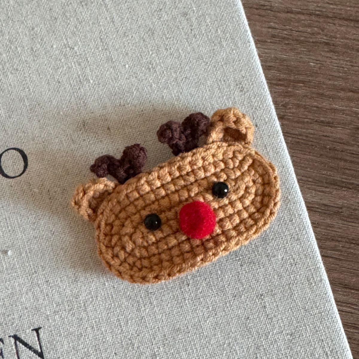 Weihnachtsgeschenk Süße Wolle Weihnachtshaarnadel Weihnachtselchsocken festliche Atmosphäre BB-Clip Ponyclip Seitenclip Haarschmuck_voghion.com