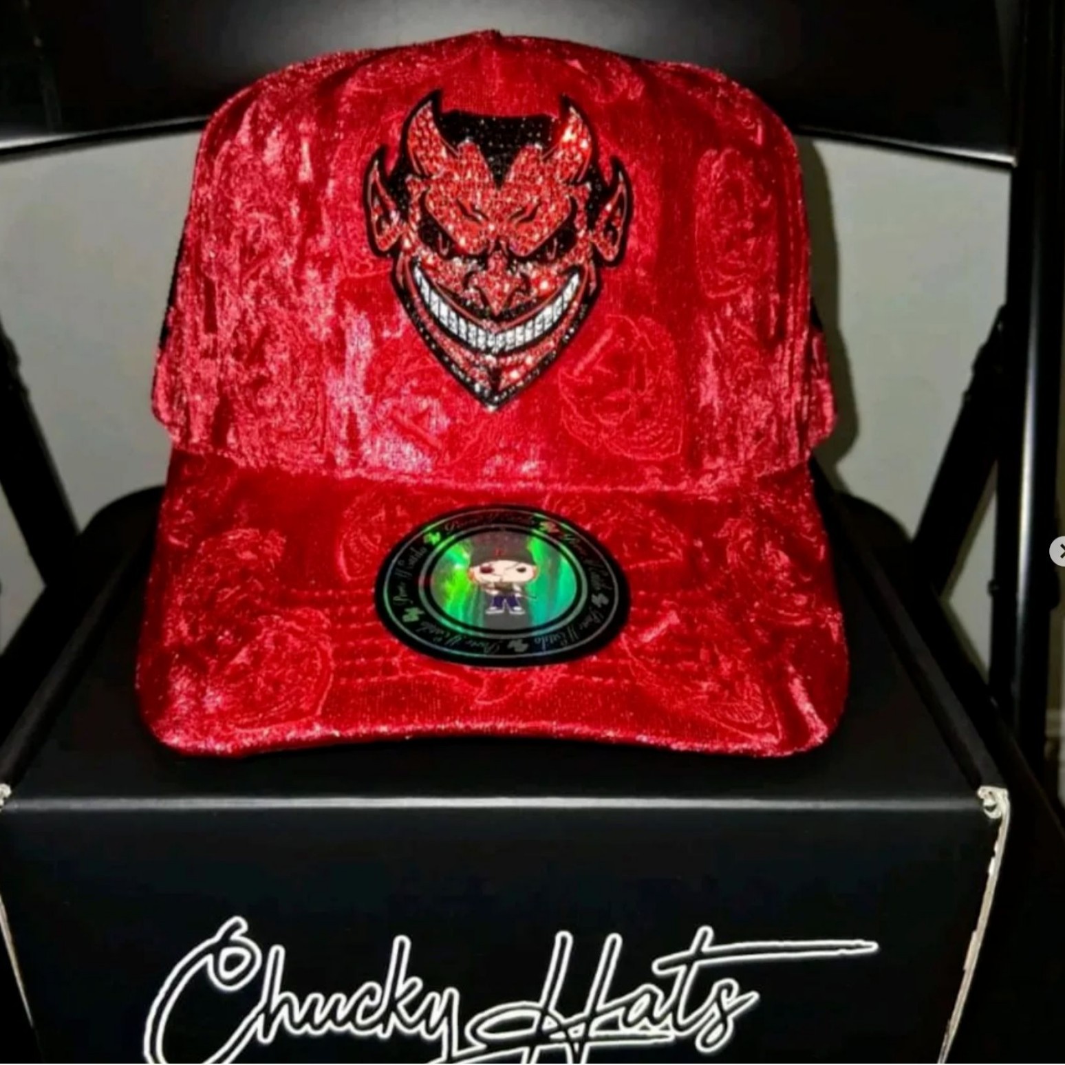 Nuevo Meike Duo Dandy bordado ajustable gorra de boca de pato borde curvo gorra de béisbol con diamantes barba tío