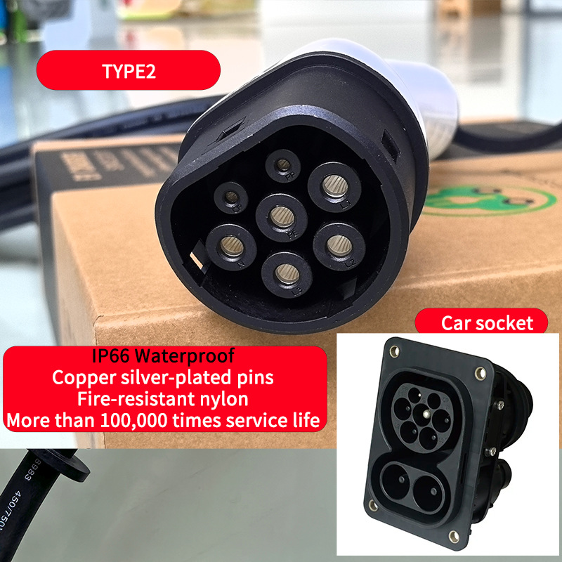 German Standard Schuko Socket European Standard V2L New Energy Discharge Gun Power Outlet Universal for Electric Vehicles 220V