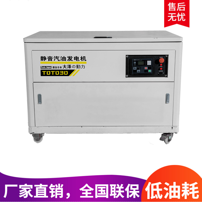 大全35KW箱式汽油发电机 大泽动力 TOTO35公司备用单三相380V220V