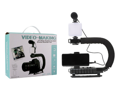 Transfronterizos venta caliente de bolsillo iluminación de escritorio belleza pierna fotografía portátil en vivo trípode de mano conferencia luz de belleza