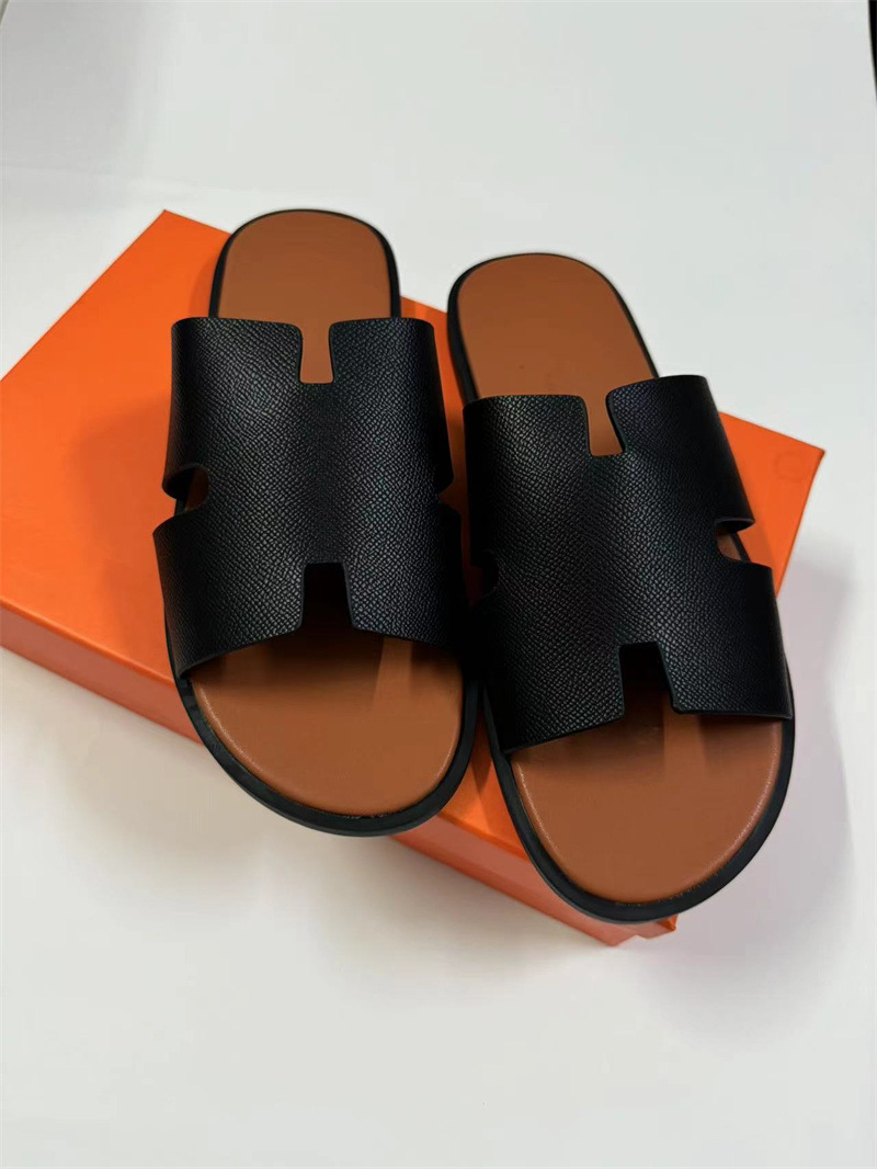 Medio Oriente e-commerce transfronterizo h zapatillas hombre sudeste asiático zapatos de cuero plano comercio exterior europeo y americano zapatos de playa de una sola zapatilla