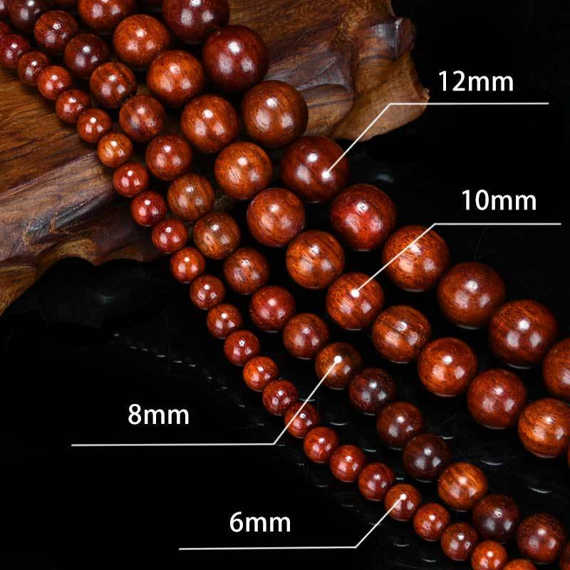アフリカの小葉紫檀仏珠ザンビア血檀手串0.6 8mm 108個の数珠男女のブレスレット卸売り|undefined