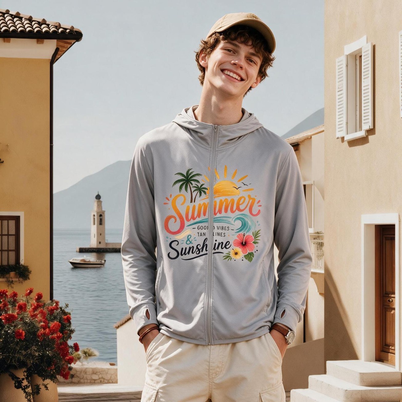 Printed sun protection clothing, cross-border Southeast Asian e-commerce, in-stock from Thailand, Indonesia, Vietnam, outdoor jackets