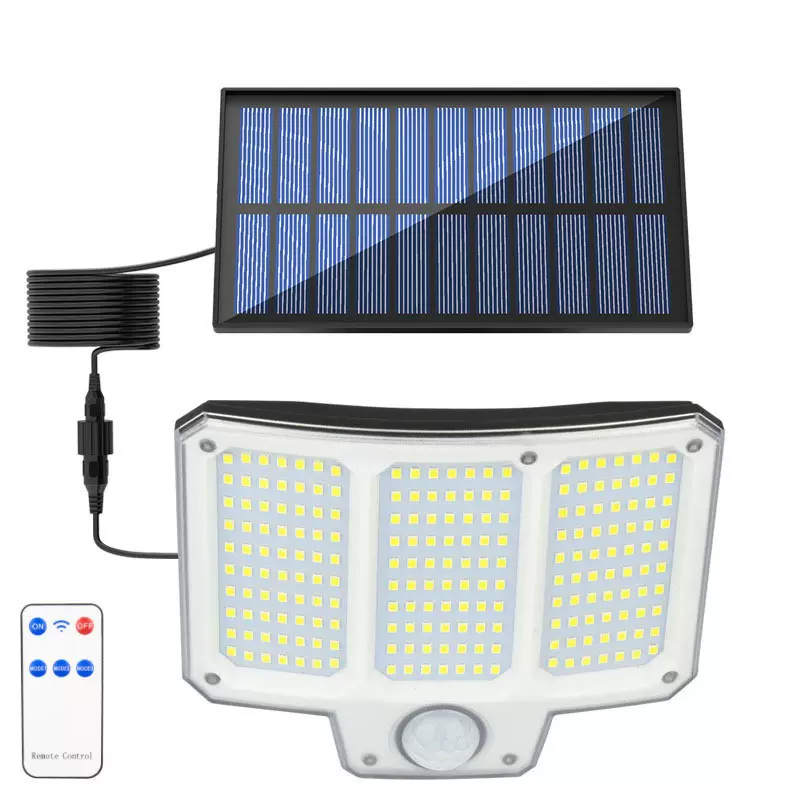 太阳能分体壁灯家用户外防水庭院灯车库灯人体感应照明路灯