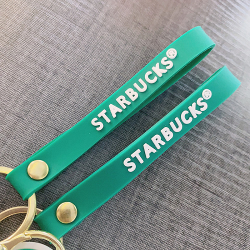 创意新巴克珍珠奶茶杯钥匙扣冰淇淋配饰盲盒背包挂件圈链礼品批发