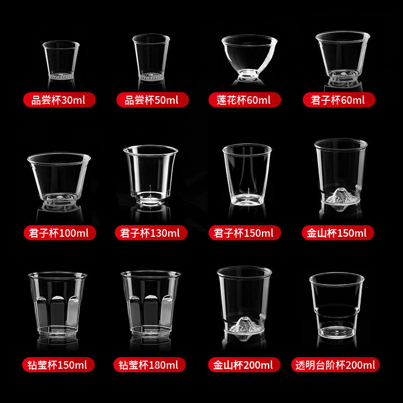 Disposable plastic tea cup