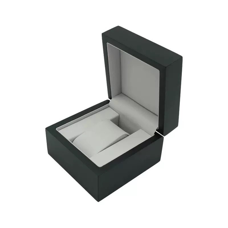 블랙 매트 시계 상자 11.5*11.5*7.8cm