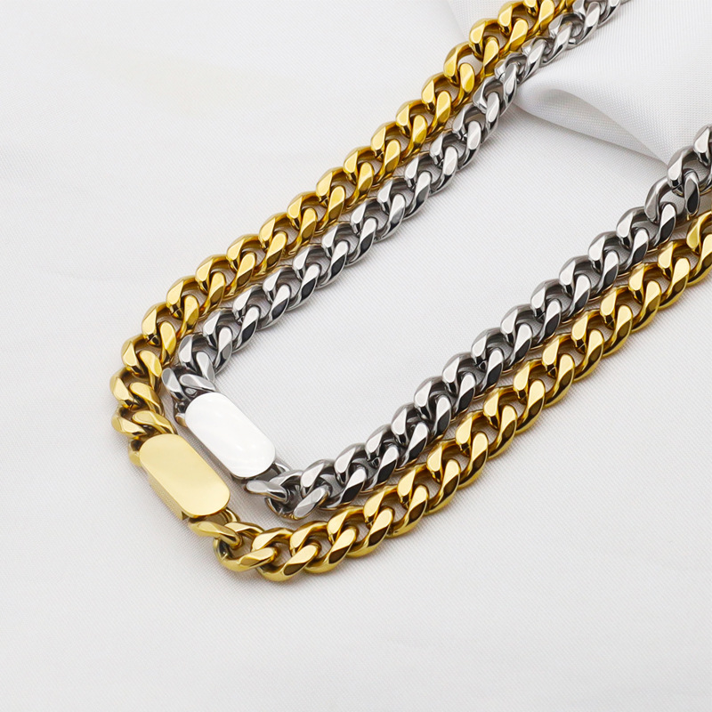 Oval Pattern Women'S Gender Casual Oval Titanium Steel Plating Inlay Shell Bracelets Necklace 1 Piece