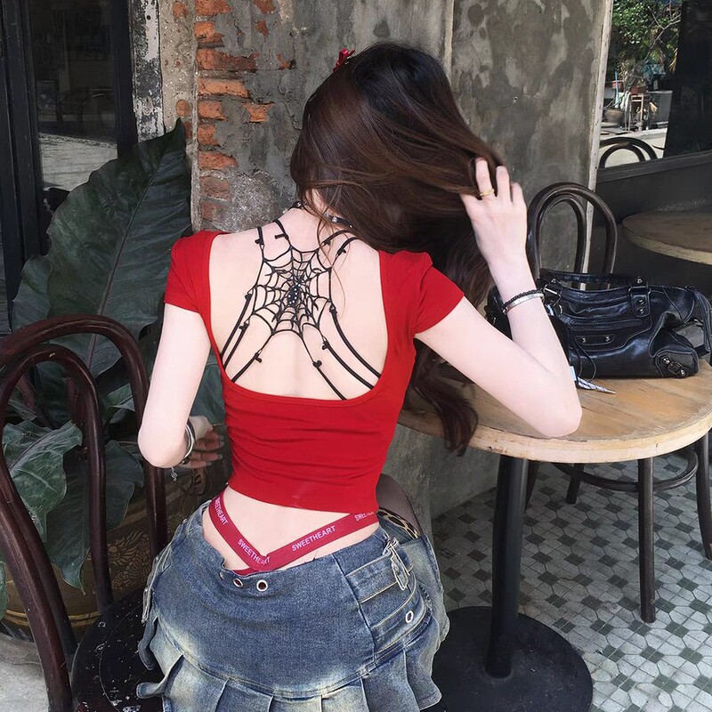 Suspender Beautiful Back Steel Ring Intimates Sexy Halter Front Button Spider Web Backless Bra Cross Thin Strap Push-Up Bra Suspender Beautiful Back Steel Ring Intimates Sexy Halter Front Button Spider Web Backless Bra Cross Thin Strap Push-Up Bra