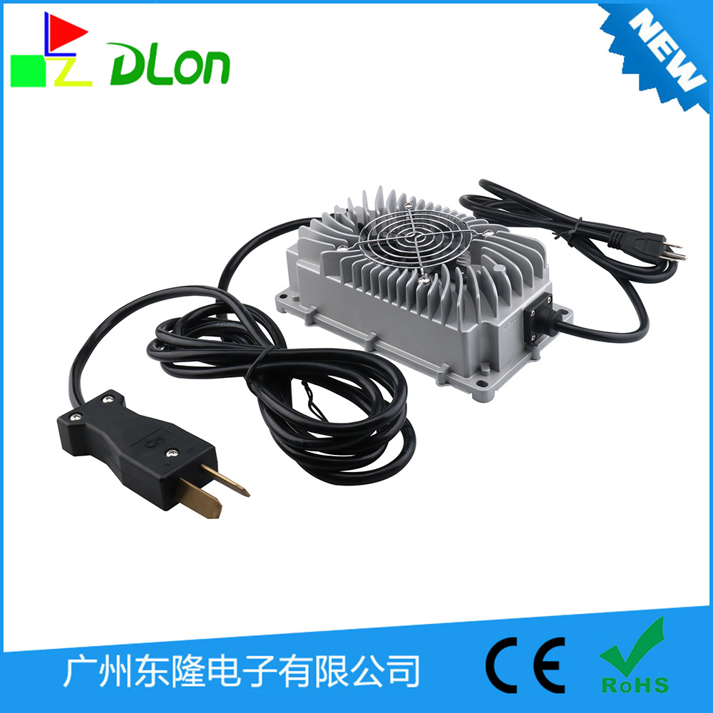 厂家制造铅酸24V15A小八角头高尔夫球车防水充电器.110vac/220vac