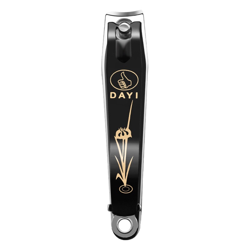 Black Printed Nail Clipper Large Nail Clipper Small Nail Clipper Oblique Mouth Manicure Tool Dead Skin Tool in Stock