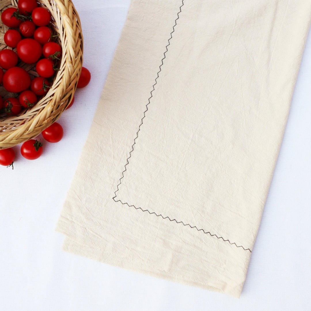 Servilleta lisa Algodón lavado Paño de boca de algodón puro Almohadilla de encaje Almohadilla de mesa Fondo de tiro gourmet Almohadilla de cocina transfronteriza Tela de servilleta